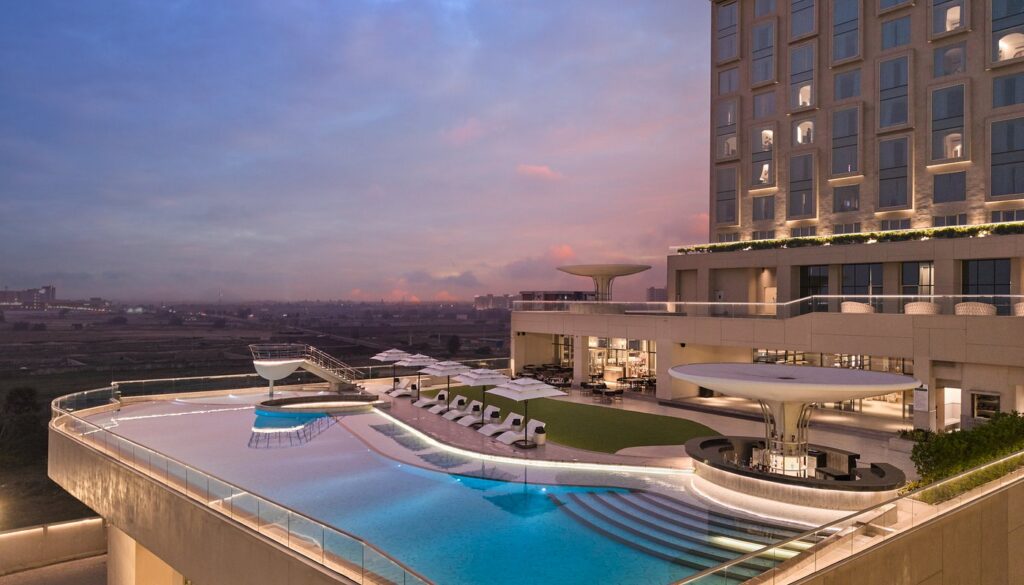 Home rooftop pool